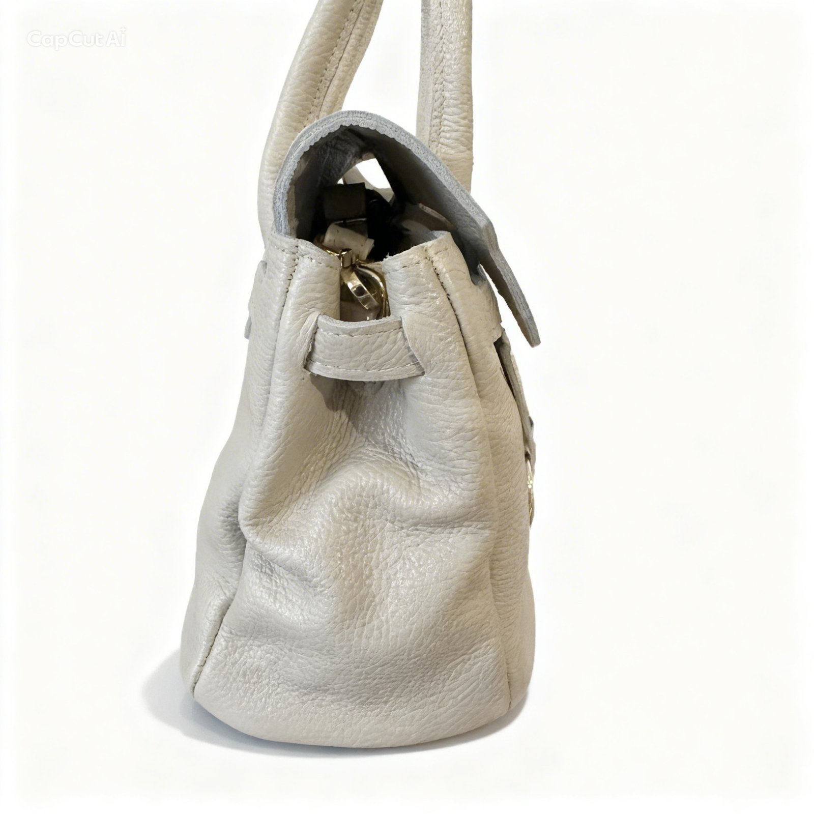 Beżowa Torebka Kuferek – Klasyczna Elegancja - Image 3