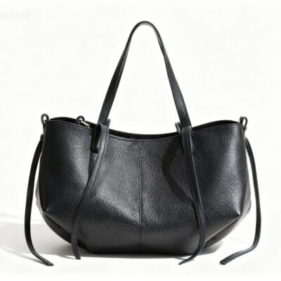 D28 Czarna Torba Skórzana Klasyczna