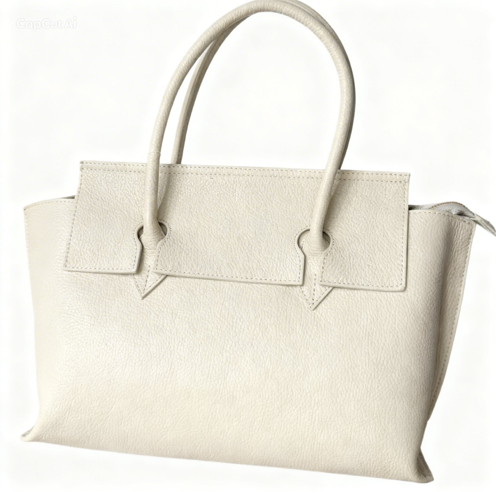 Kremowa Torebka Shopper z Miękkiej Skóry – Boho Elegance