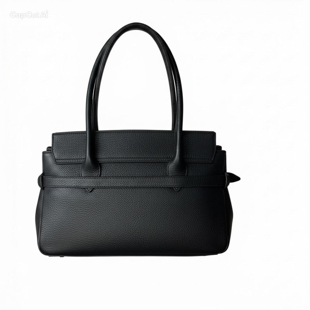 Czarna Torebka Kuferek – Klasyczna Elegancja - Image 2